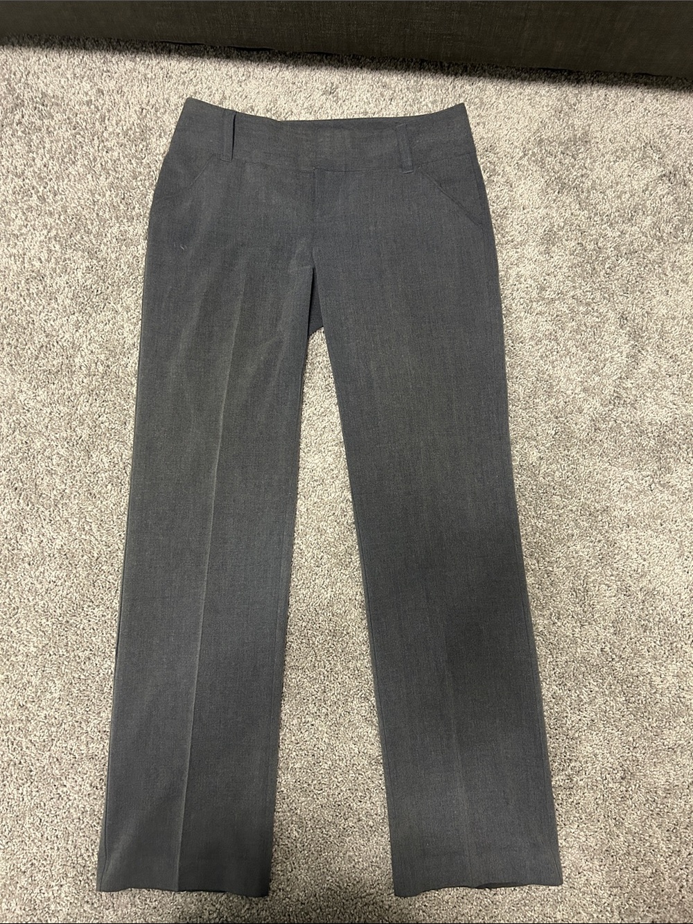 Daisy Fuentes Women's Gray Dress Pants - Straight Leg